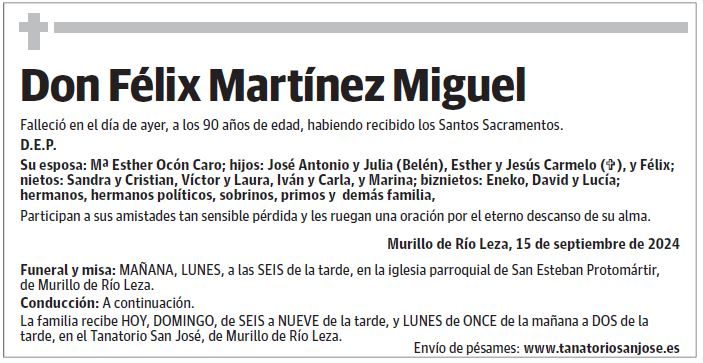 Don Félix Martínez Miguel