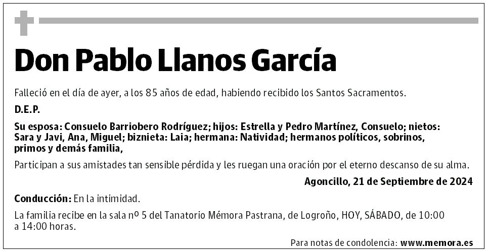 Don Pablo Llanos García