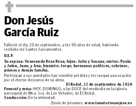 Don Jesús García Ruiz