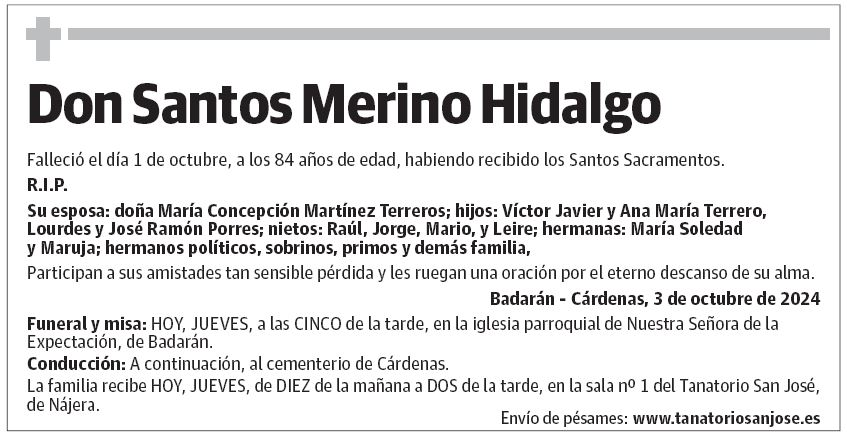 Don Santos Merino Hidalgo