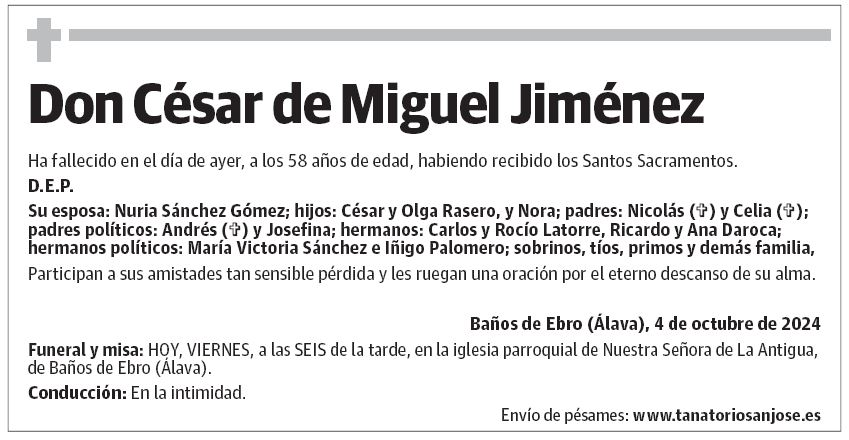 Don César de Miguel Jiménez