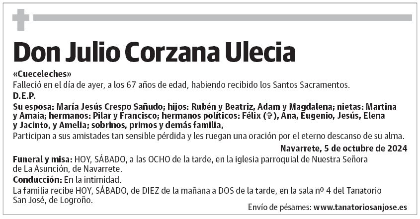 Don Julio Corzana Ulecia