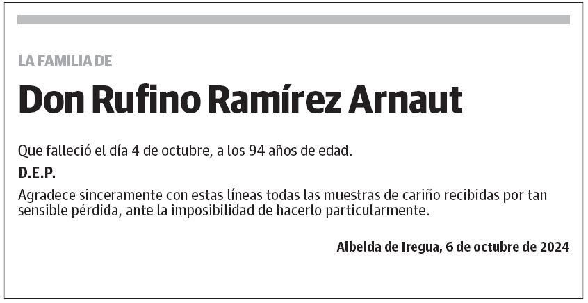 Don Rufino Ramírez Arnaut