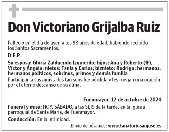 Don Victoriano Grijalba Ruiz