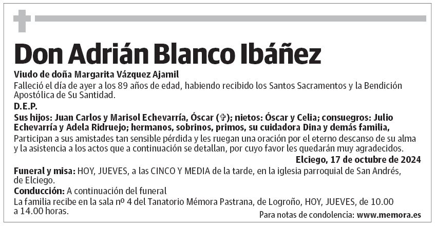 Don Adrián Blanco Ibáñez