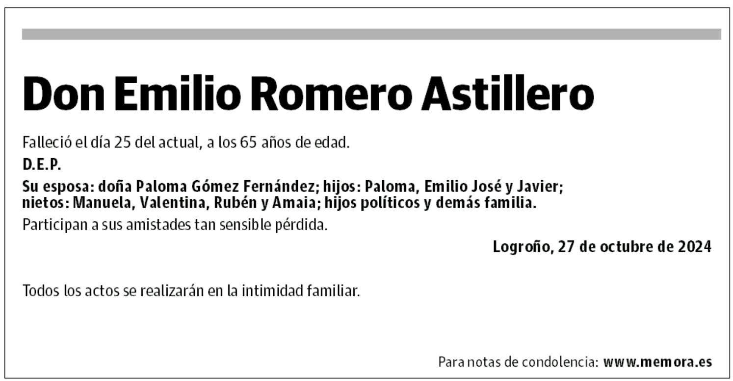 Don Emilio Romero Astillero