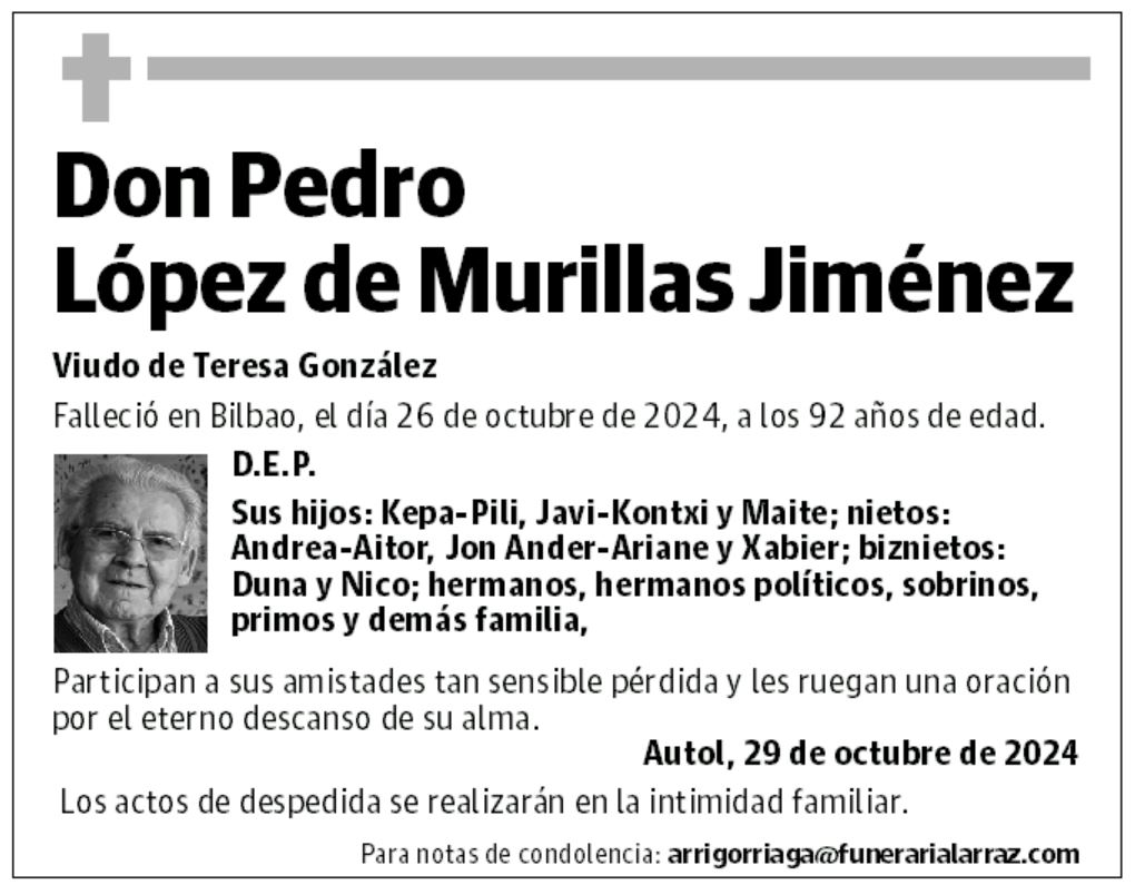Don Pedro López de Murillas Jiménez