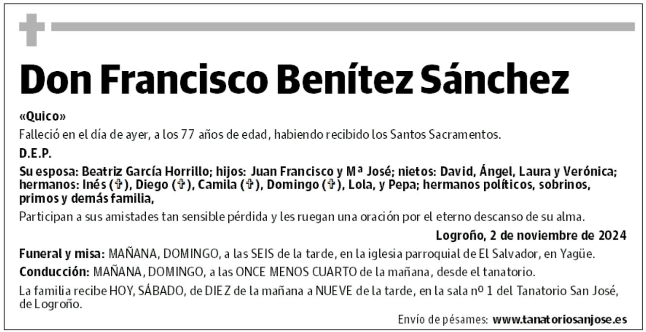 Don Francisco Benítez Sánchez