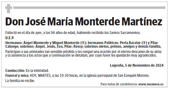 Don José María Monterde Martínez