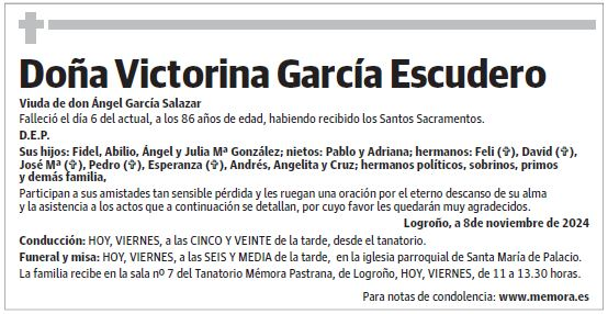 Doña Victorina García Escudero
