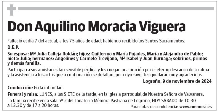 Don Aquilino Moracia Viguera