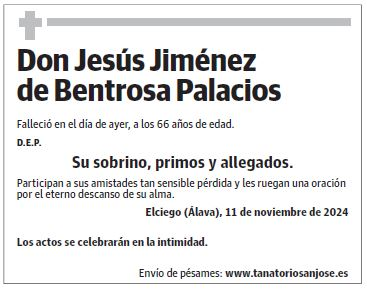 Don Jesús Jiménez de Bentrosa Palacios