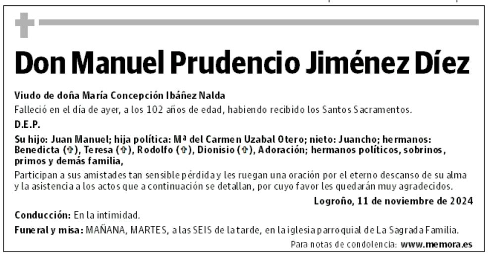 Don Manuel Prudencio Jiménez Díez