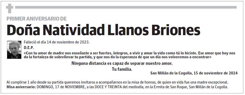 Doña Natividad Llanos Briones