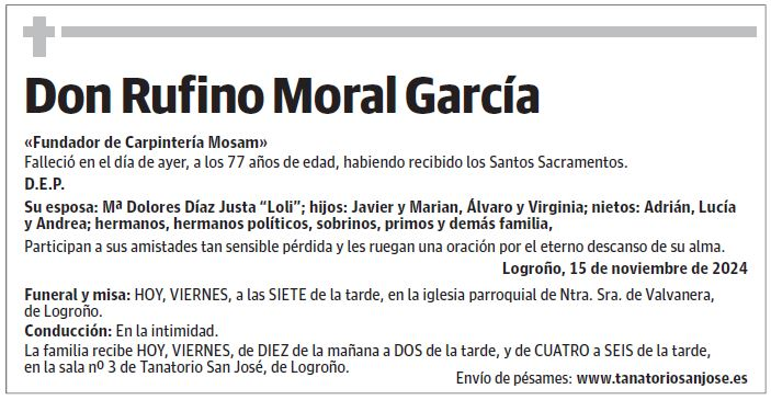 Don Rufino Moral García