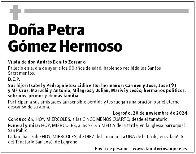 Doña Petra Gómez Hermoso