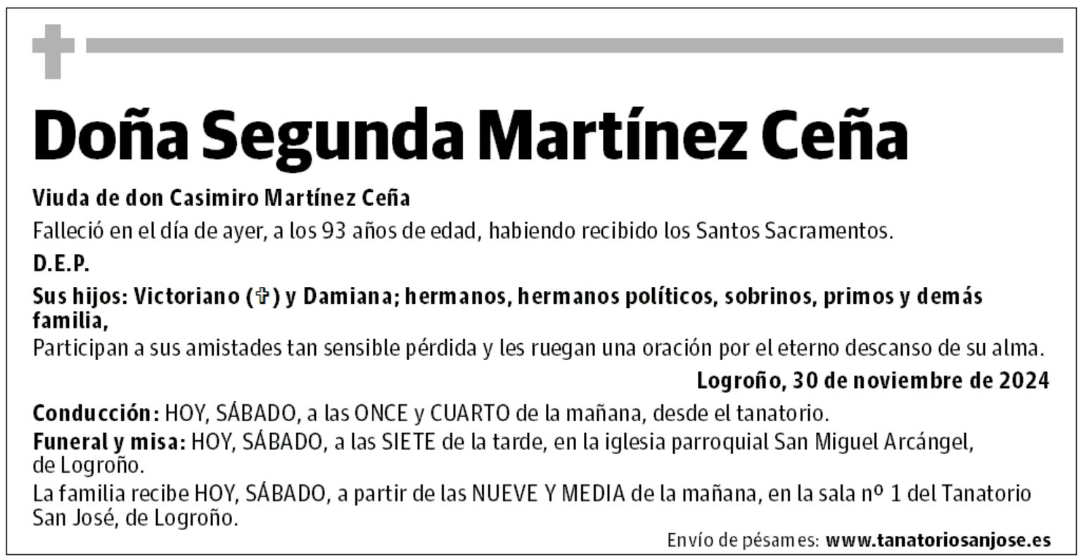 Doña Segunda Martínez Ceña