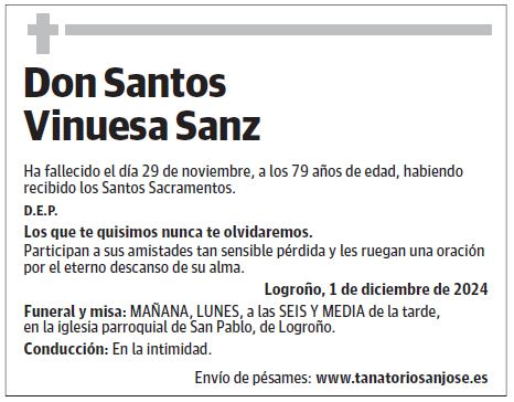 Don Santos Vinuesa Sanz