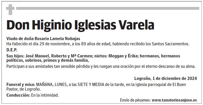Don Higinio Iglesias Varela
