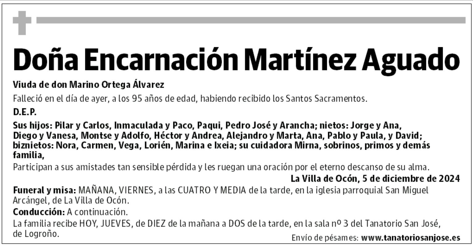 Doña Encarnación Martínez Aguado