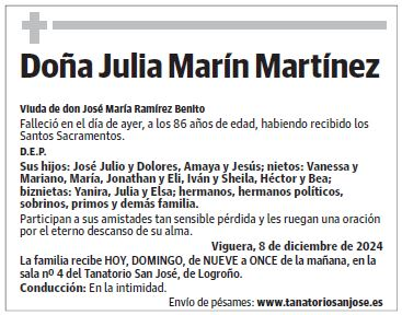 Doña Julia Marín Martínez