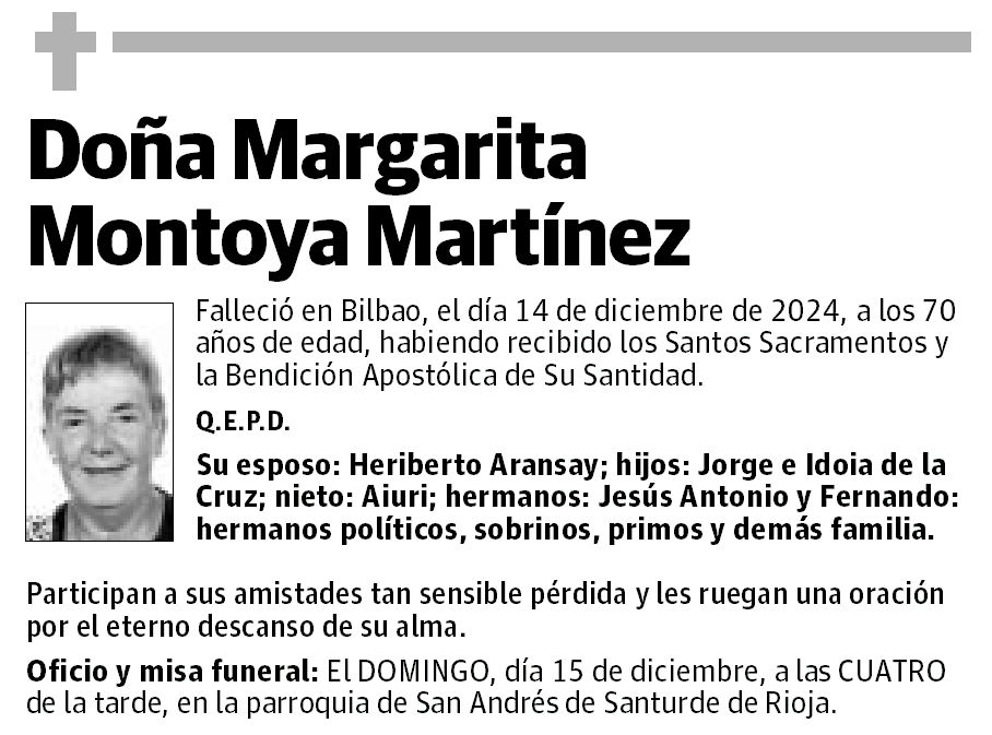 Doña Margarita Montoya Martínez