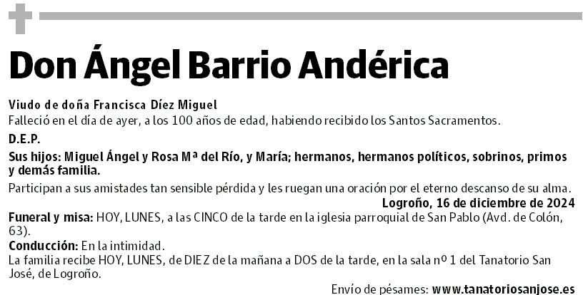 Don Ángel Barrio Andérica