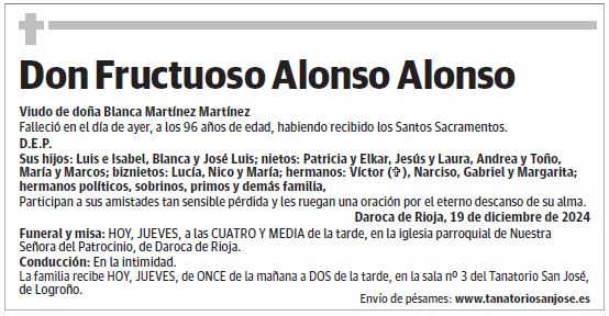 Don Fructuoso Alonso Alonso