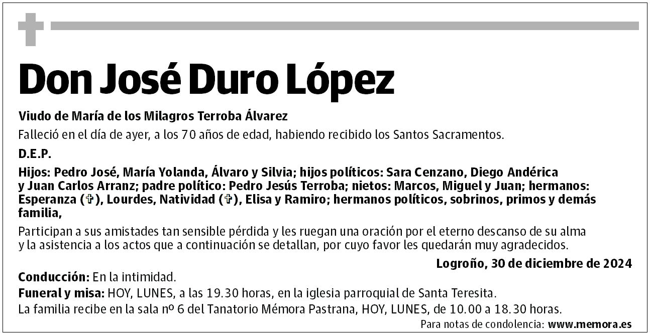 Don José Duro López