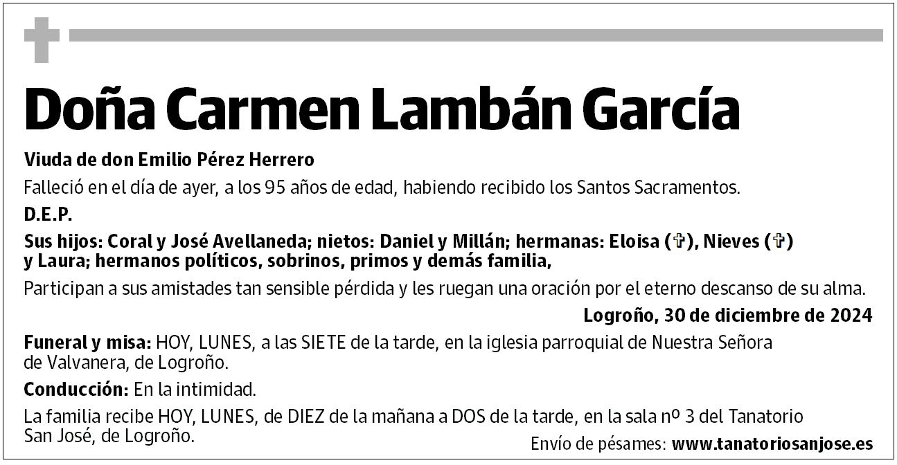 Doña Carmen Lambán García