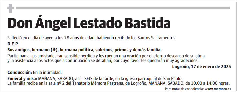 Don Ángel Lestado Bastida