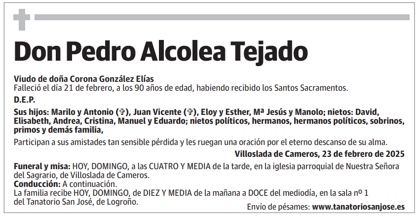 Don Pedro Alcolea Tejado