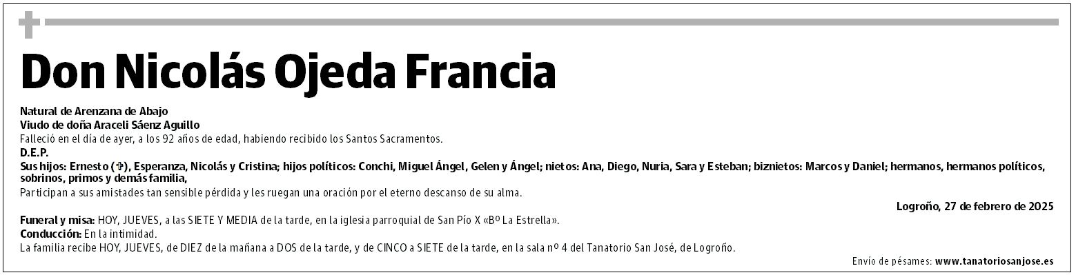Don Nicolás Ojeda Francia