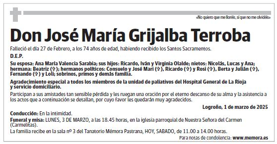 Don José María Grijalba Terroba