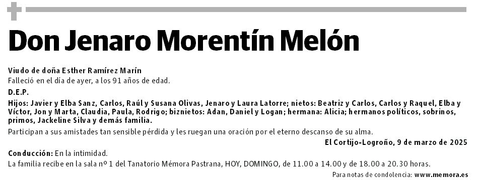 Don Jenaro Morentín Melón