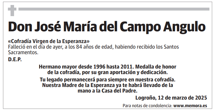 Don José María del Campo Angulo