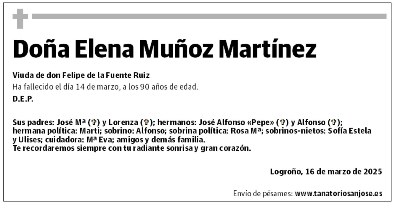 Doña Elena Muñoz Martínez
