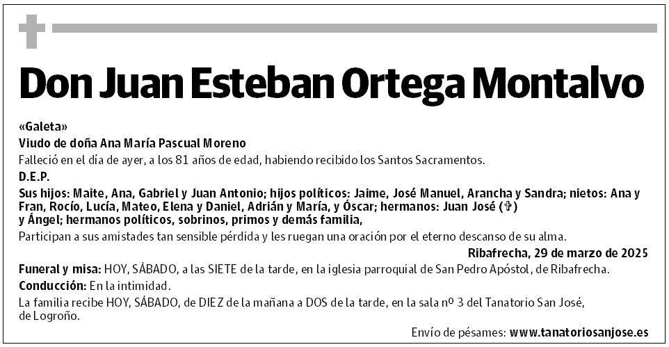 Don Juan Esteban Ortega Montalvo