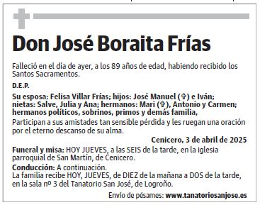 Don José Boraita Frías