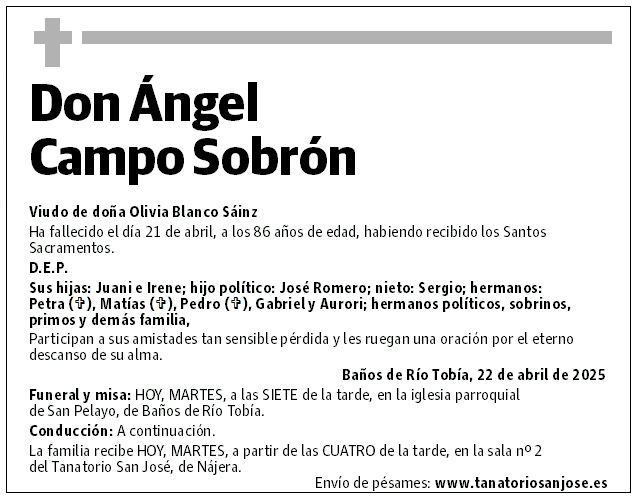 Don Ángel Campo Sobrón