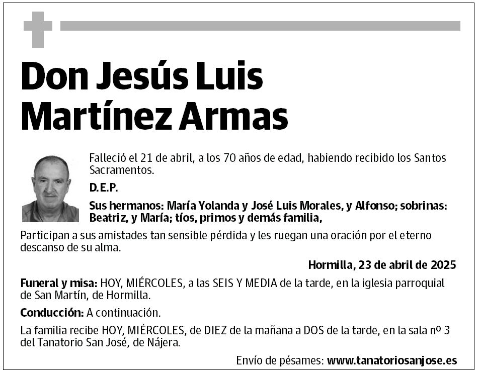 Don Jesús Luis Martínez Armas
