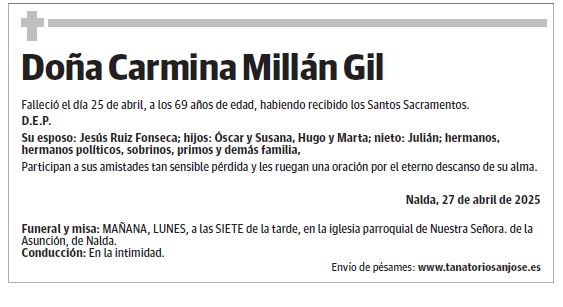 Doña Carmina Millán Gil