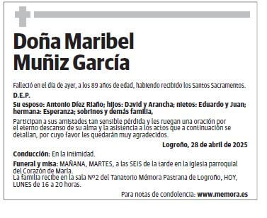 Doña Maribel Muñiz García