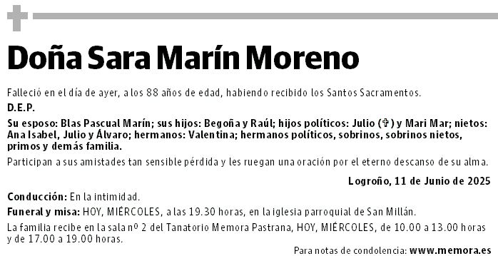 Doña Sara Marín Moreno