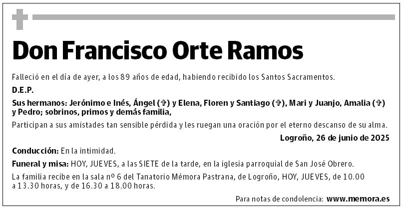 Don Francisco Orte Ramos