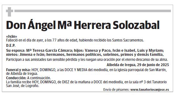Don Ángel Mª Herrera Solozabal