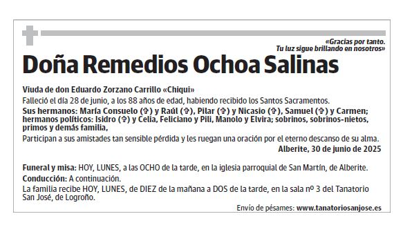 Doña Remedios Ochoa Salinas