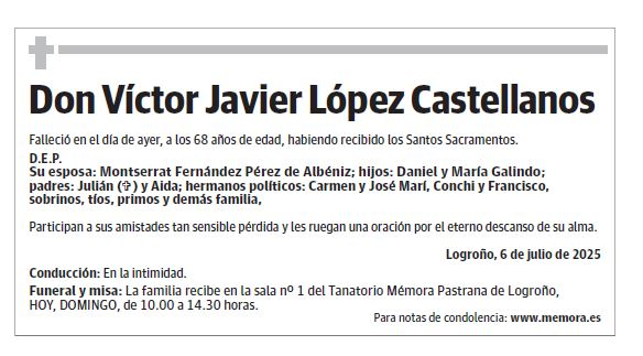 Don Víctor Javier López Castellanos