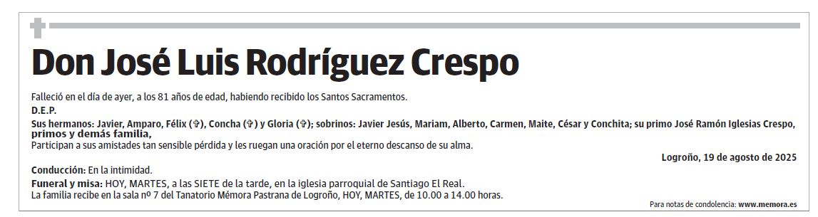 Don José Luis Rodríguez Crespo