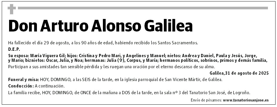 Don Arturo Alonso Galilea